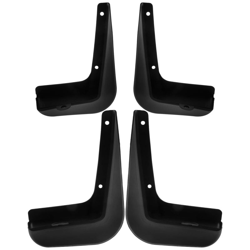 4Pcs Universal Car Mud Flaps Splash Guards Front Rear Set Black - Image 2