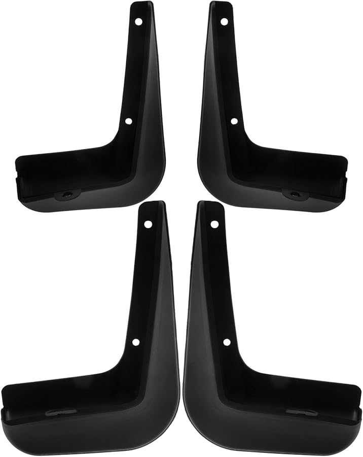 4Pcs Universal Car Mud Flaps Splash Guards Front Rear Set Black - Image 1