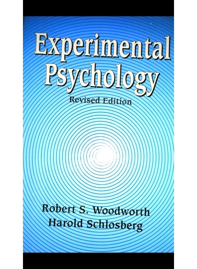 Experimental Psychology [Paperback] [Jan 01, 1971] Woodworth