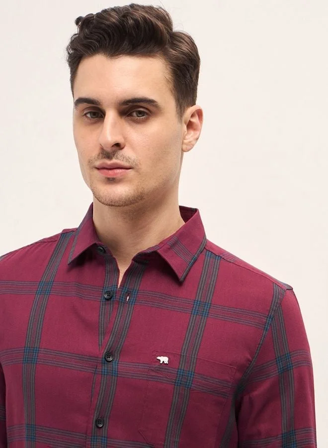 THE BEAR HOUSE Men's Shirt for Casual and Formal Wear | Classic Button-Down Style for Office, Daily Use, Travel, Events & All-Season Outfits | Versatile & Stylish Wardrobe Essential for Every Occasion