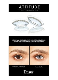 Desio Attitude Contact Lenses One Day ROMANTIC BLUE  - Image 3