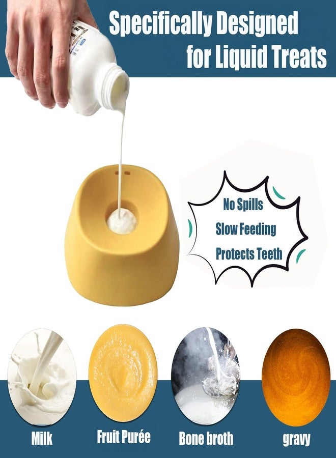 SOOPLEU Lick and Roll Bowl for Dogs - No-Mess Slow Feeder for Bone Broth, Yogurt & Supplements | Lick and Roll Bowl with Anti-Spill Rolling Ball | for Senior Dogs, New Puppies & Post-Op Nutrition - Image 5