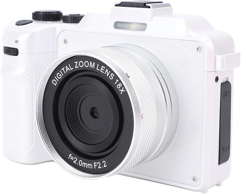 Asixxsix 4K 64MP Vlogging Camera with 3 Inch Screen Auto Focus Anti Shake Dual Lens - Image 1