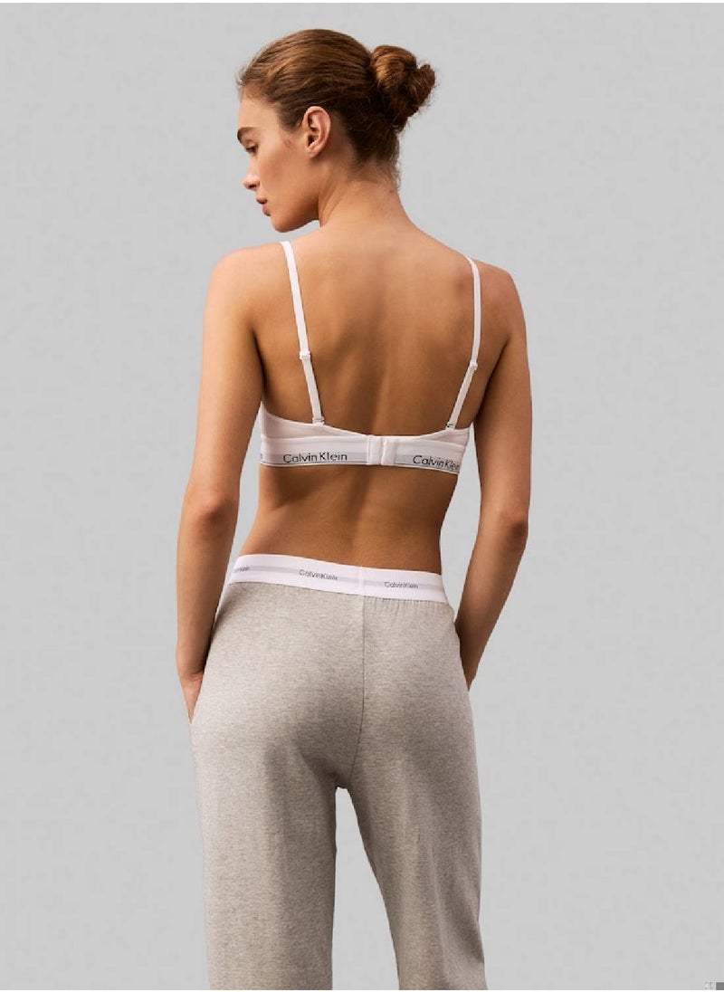 CALVIN KLEIN Women's Lounge Joggers - Icon Cotton Terry - Cotton, Grey  - Image 5