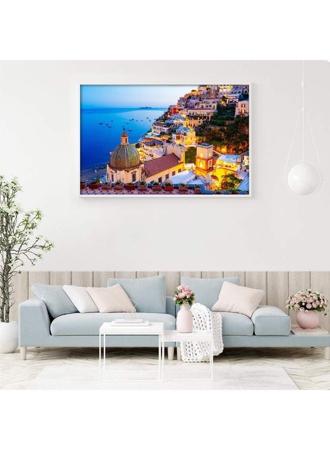 Capstro 1000 Piece Jigsaw Puzzle for Adults & Teens – Premium Landscape Scenery Puzzle with High-Definition Artwork | Challenging Brain Game & Relaxing Family Activity for Ages 14+ – Night View in Positano - Image 3