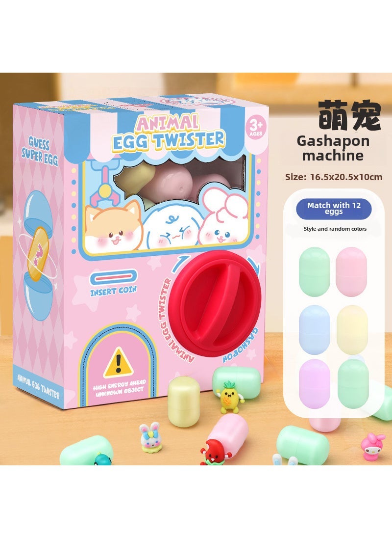 null - 1 x 5 pcs Melody Mini Claw Machine Cute Pet Gashapon Machine [12 Gashapon Eggs]] - Image 1