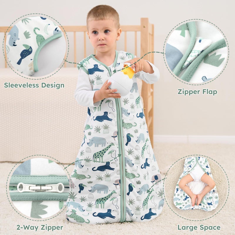Yoofoss Baby Sleep Sack 18-24 Months  1.5 Tog Baby Wearable Blanket With 2-Way Zipper  100% Cotton Organic Fabric Winter Infant Sleeping Sack  Warm Soft Comfy - Image 5