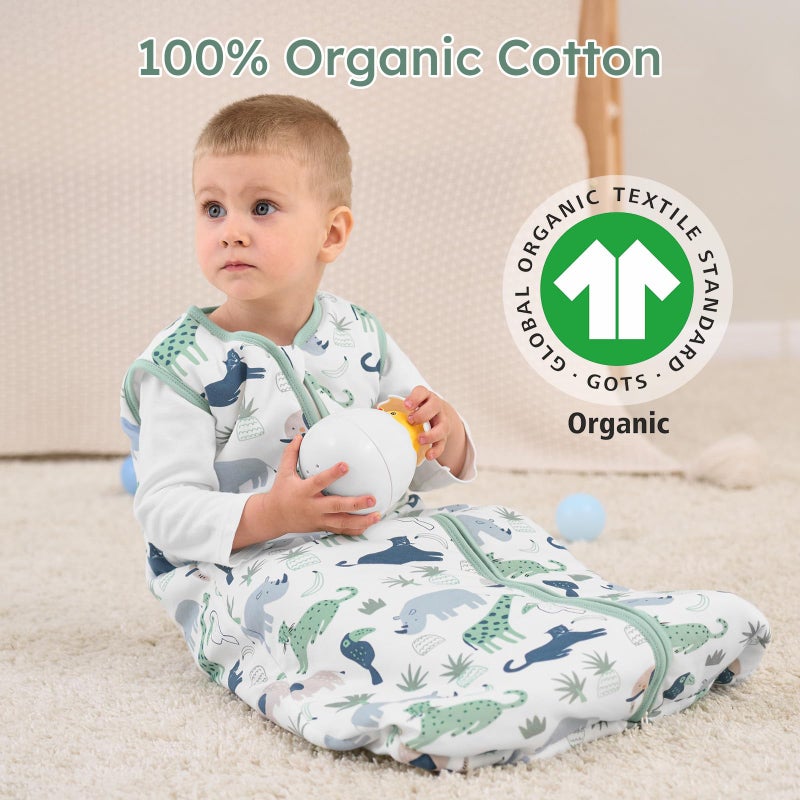 Yoofoss Baby Sleep Sack 18-24 Months  1.5 Tog Baby Wearable Blanket With 2-Way Zipper  100% Cotton Organic Fabric Winter Infant Sleeping Sack  Warm Soft Comfy - Image 4