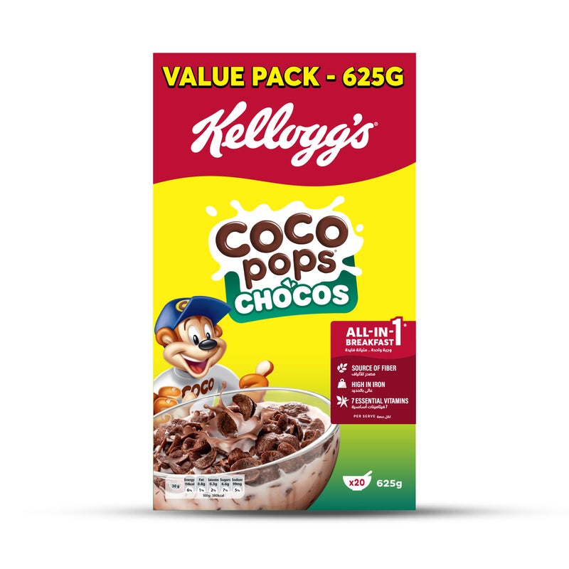 Kellogg's Coco Pops Chocos 625g - Image 1