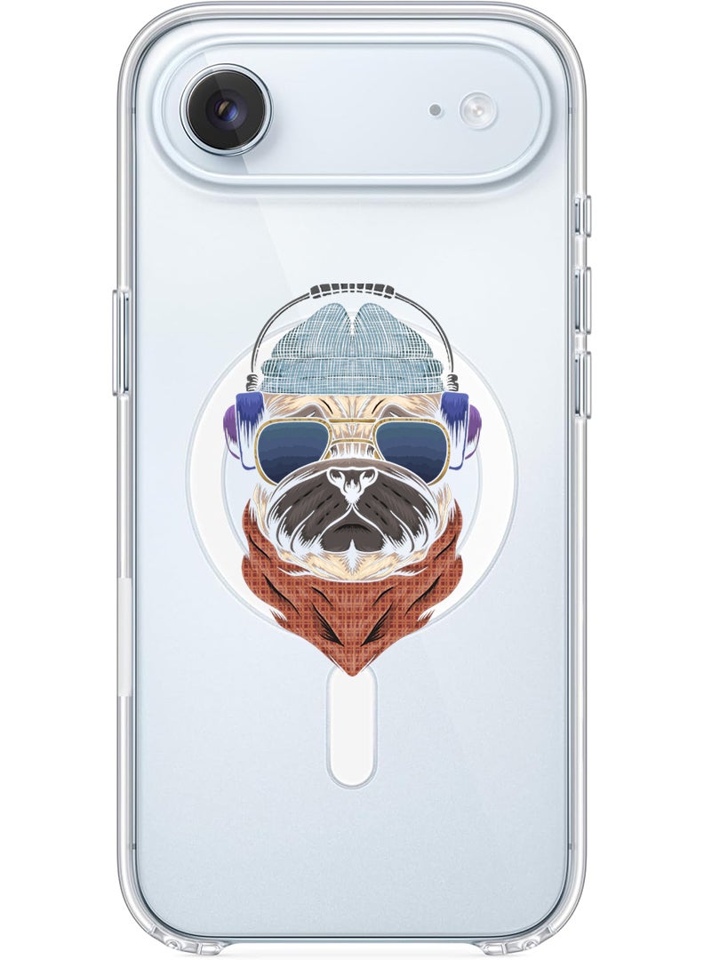 Theodor Magnetic Case for Apple iPhone 17 Air Compatible with MagSafe Wireless Charging, Shockproof Phone Bumper Cover - swag bull dog - Image 1