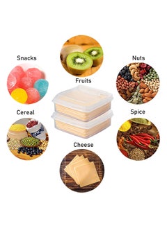 KASTWAVE Mini Cheese Storage Containers, Food Container for Fridge Sliced Storage with Lids Refrigerator Fruit Vegetable Keep Fresh, 4 Pcs  - Image 3