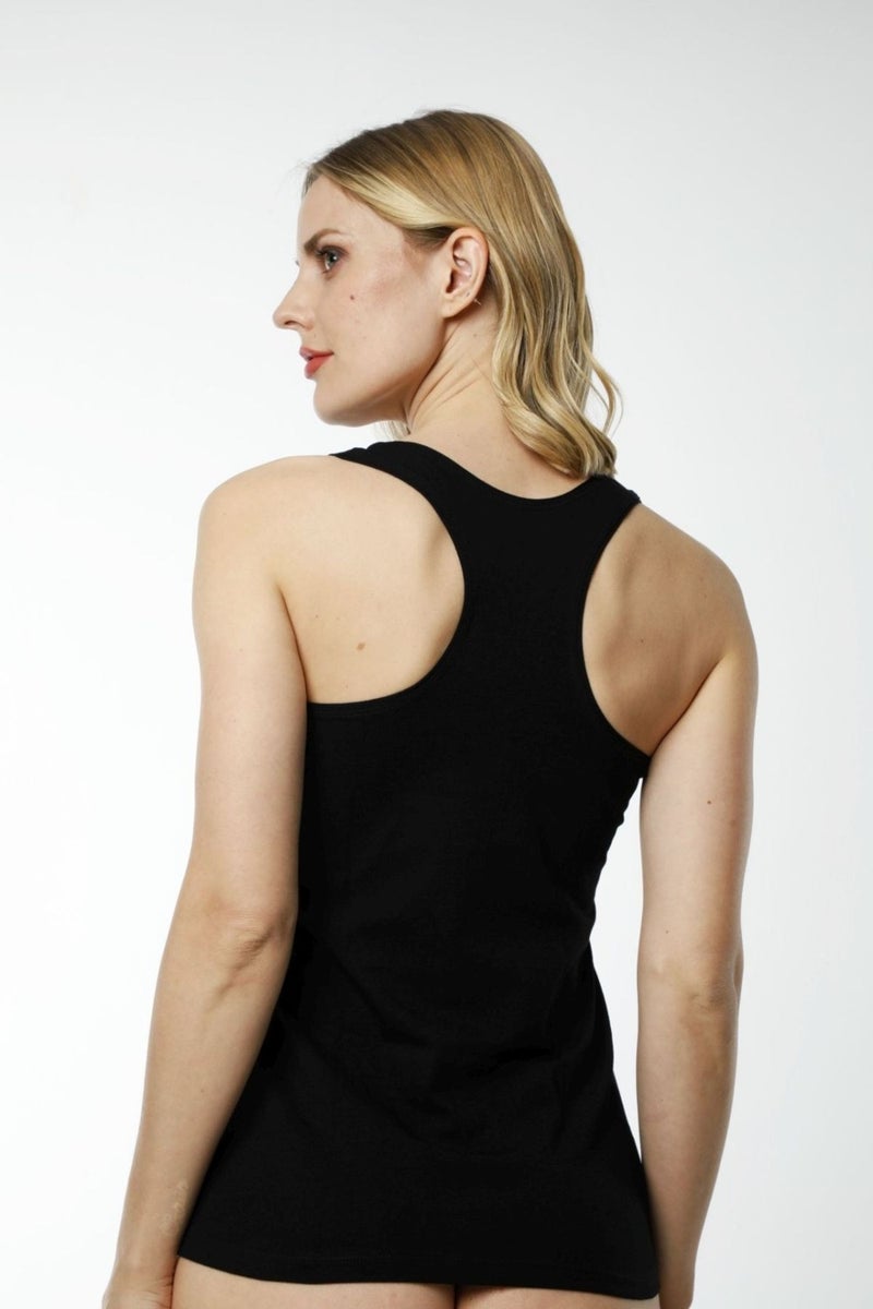 HMD Underwear Hmd 2412 Black Cotton Lycra Comfortable Texture Women's Sports Undershirt - Image 3