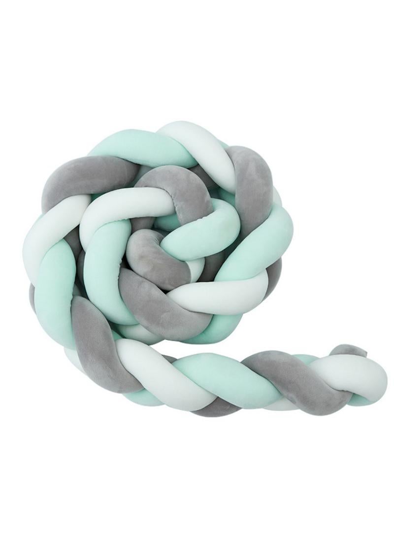 Twist Weaving 3 Strands Of Woven Strips Knotted Baby Anti-Collision Bed Surround - Image 2
