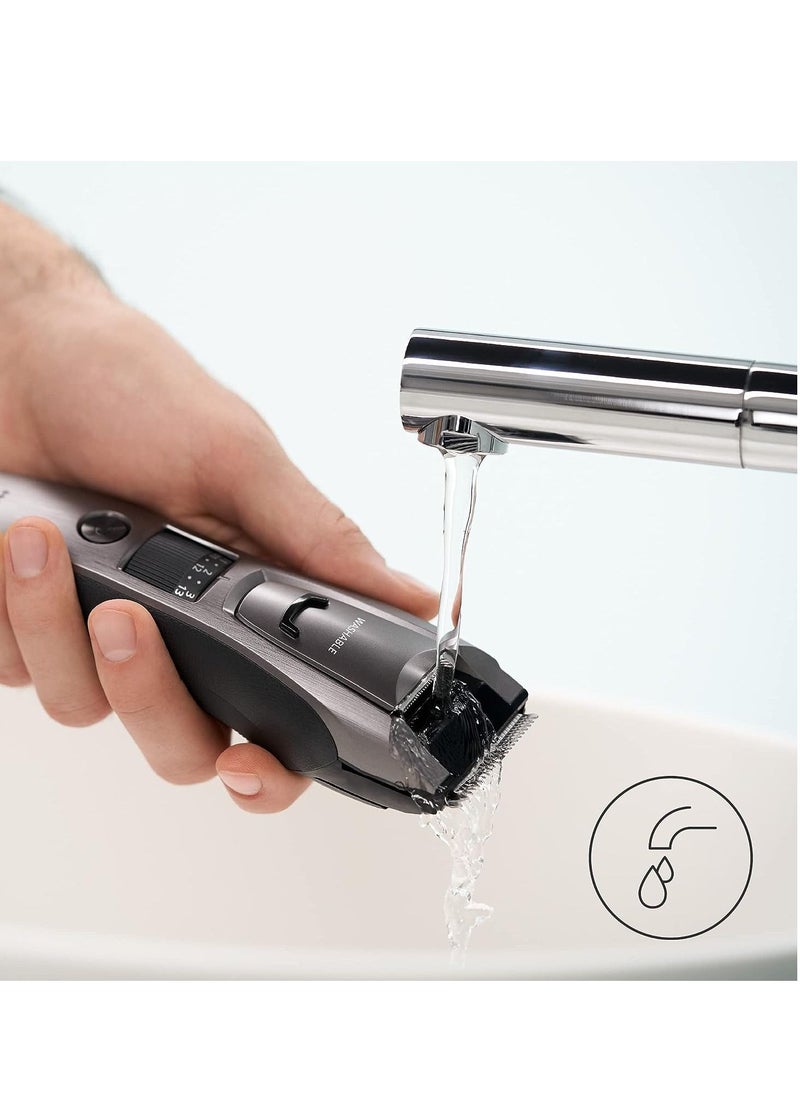 Panasonic - Panasonic ER-GB80 Wet & Dry Electric Beard, Hair and Body Trimmer for Men, 18 x 5.2 x 4.3 cm, Grey, 330 g - Image 1