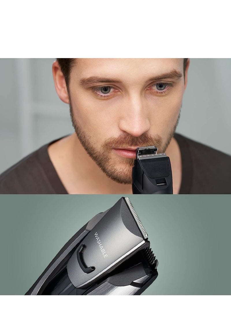 Panasonic - Panasonic ER-GB80 Wet & Dry Electric Beard, Hair and Body Trimmer for Men, 18 x 5.2 x 4.3 cm, Grey, 330 g - Image 1