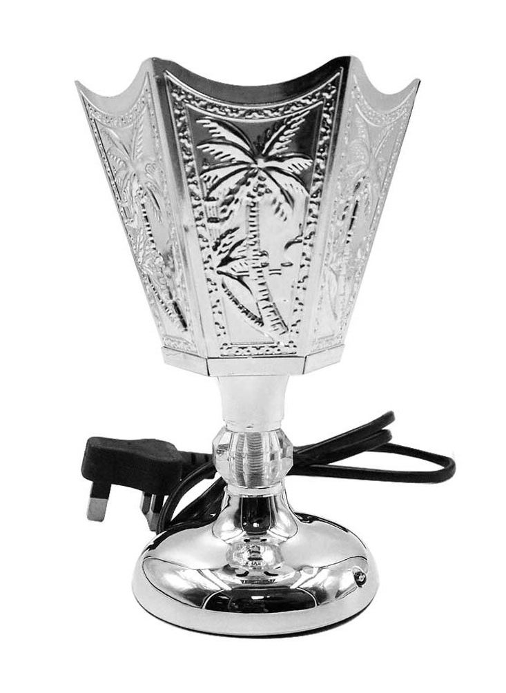 Bakhoor BoSidin Oud Bakhoor Arabic Incense Burner Electric Mabkhara Silver  - Image 2