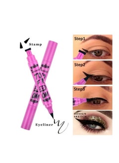 TEAYASON Waterproof Eyebrow Pencil Brown + Double Head Seal Stamp Eyeliner Black  - Image 2