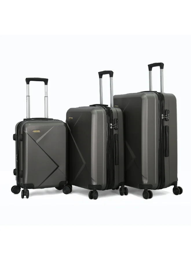 جيوردانو Giordano 3-Piece Hardside Luggage Set – Premium Expandable Suitcases with Spinner Wheels
