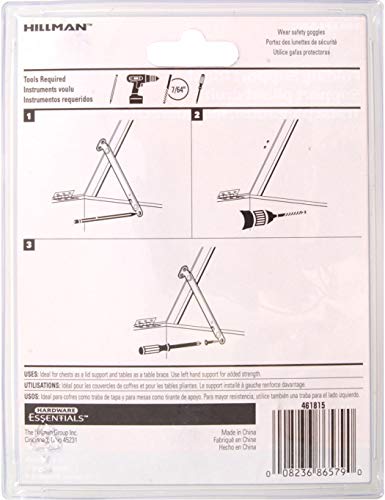 Hardware Essentials 851581 Folding Support Right Side Brass - Image 3