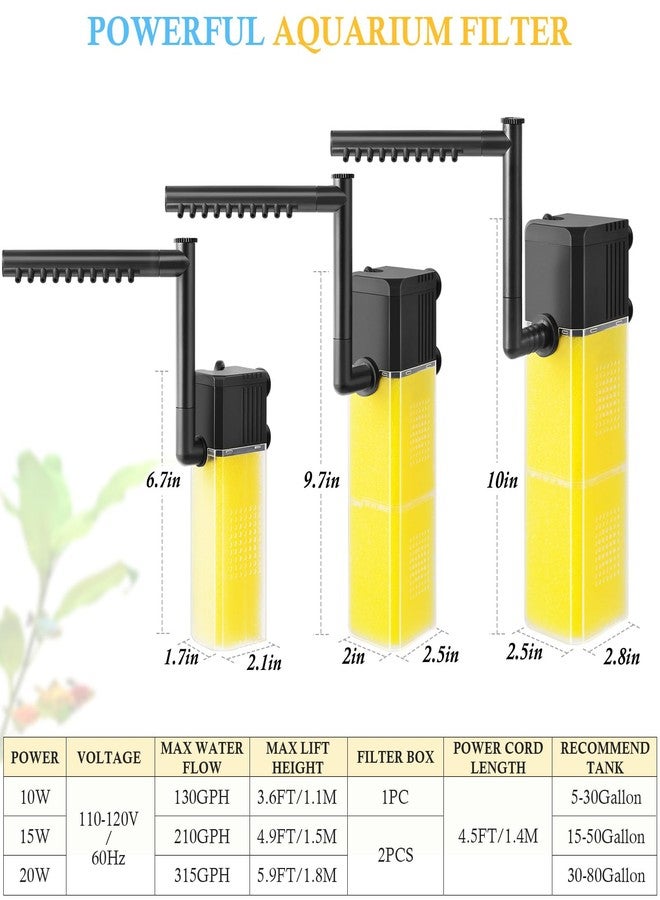FEDOUR Aquarium Internal Filter 078 (10W) - Image 2