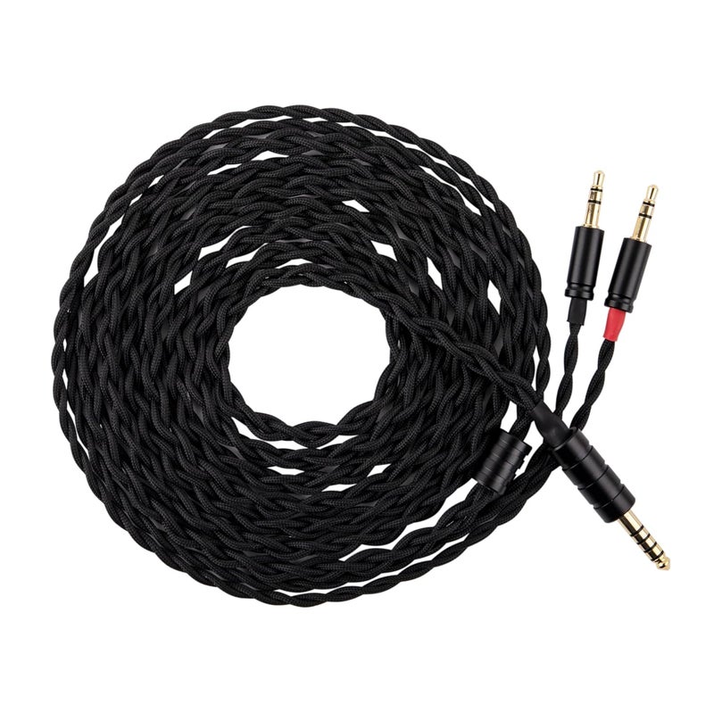 Linsoul Tripowin Nova Monitor Headphone Cable, Over-Ear Headphone Wire, 4-Strand Silver Foil/OCC Hybrid Upgrade Cable, 2M, Dual 3.5mm to 4.4mm/3.5mm/XLR Plug, for Musicians Audiophiles (4.4mm) - Image 1