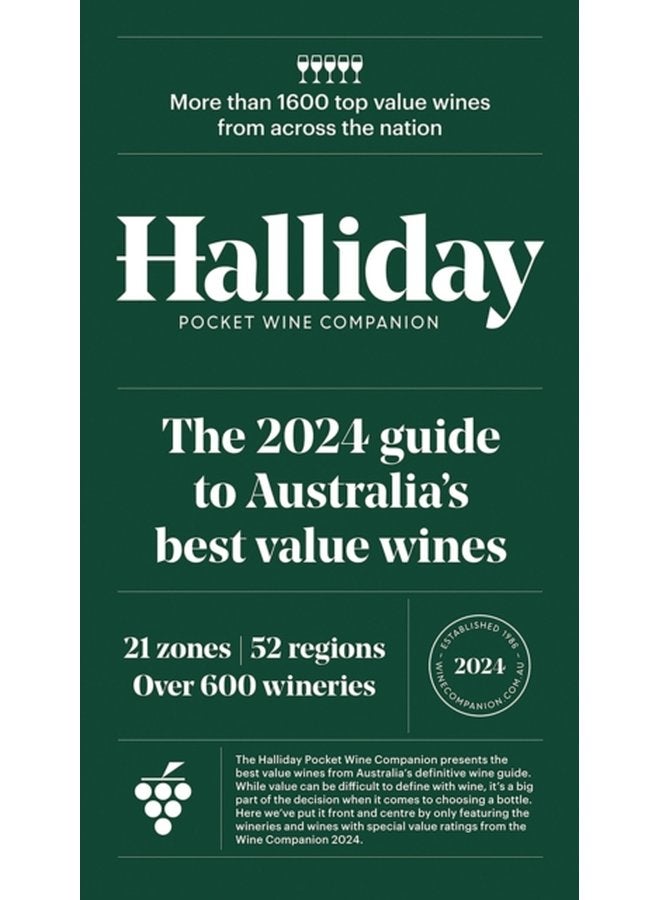 Halliday Pocket Wine Companion 2024 The 2024 Guide to Australia s Best Value Wines - Hardback