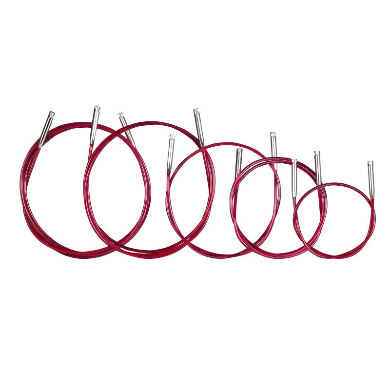 addi Click LACE Short Tips Extended Edition - Interchangeable Needle Set with addi Gold Scissors, 5 Red Cords, addi Socks Stitch Marker and addi Grip Pads - Image 2