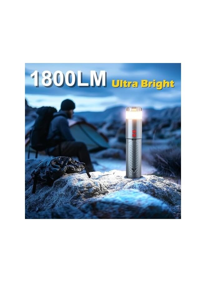 erorex Camping Lantern, Telescopic Camping Lantern Rechargeable with 15 Color Temperatures 8000mAh Camping Essentials with Hook Portable Waterproof Lanterns for Power Outages, Emergency, Hiking  - Image 5