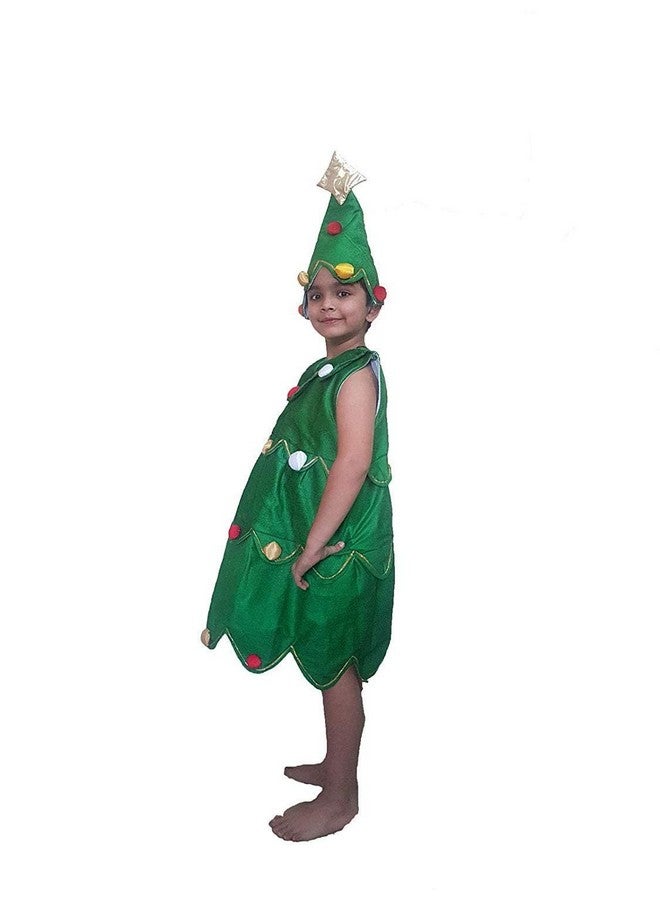 FancyDressWale Polyester Christmas Tree Dress For Kids, X-Mas Costume, Green (6-8 Years) - Image 4