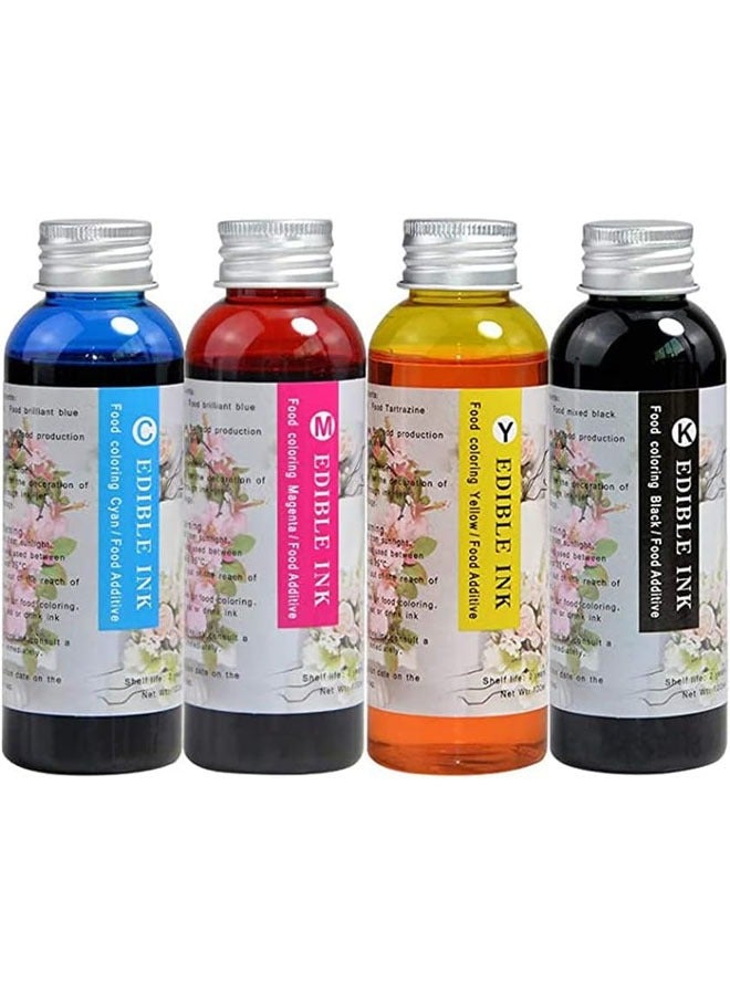 Taimi Edible Ink For Epson 4 Color Refillable Ink Used For Edible Ink Cartridge For Craft Chocolate Cake Printing  - Image 1