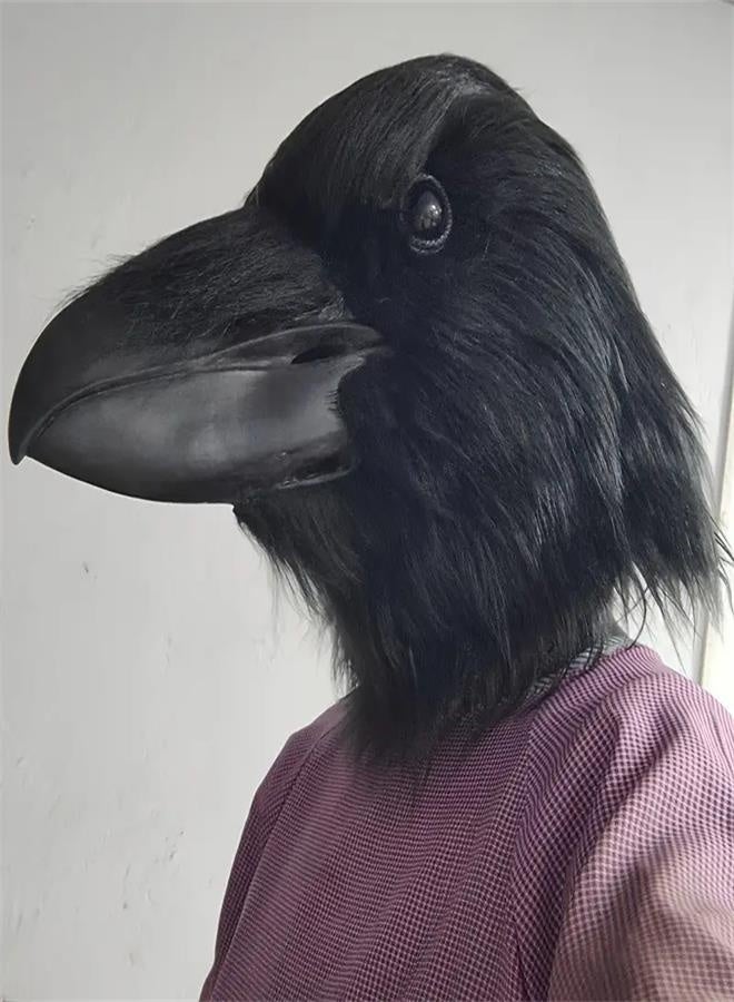 Halloween cute animal crow playing mask masquerade cos dress up props - Image 4