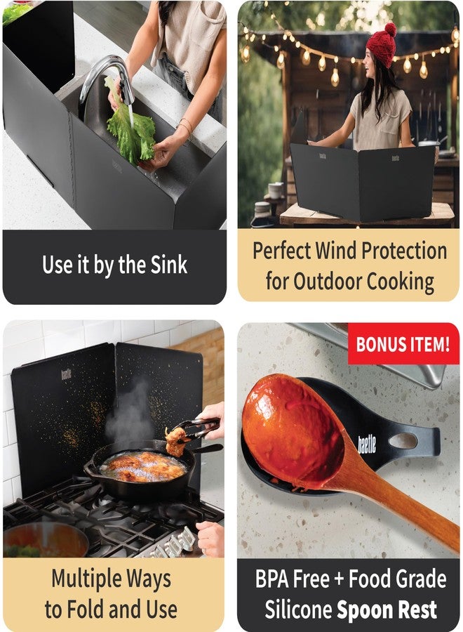 Baetle 4 Sided Stainless Steel Splatter Screen For Frying - Image 4
