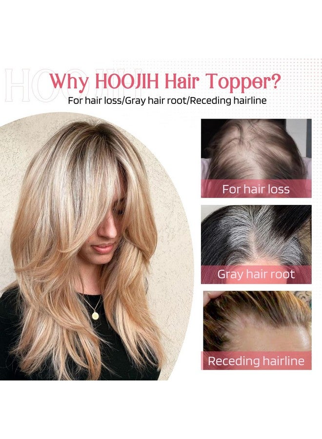 HOOJIH Hair Topper Long Layered Hair Topper With Bangs For Women With Thinning Hair 18 Inch Slightly Curled Ends Wiglets Synthetic Fiber Hair Pieces For Women Black - Image 5