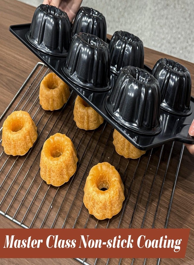 Webake Mini Bunt Cake Pans for Baking, Nonstick 3.5" Small Fluted Cake Pan, Heavy Gauge Carbon Steel, 6-Cavity - Image 3