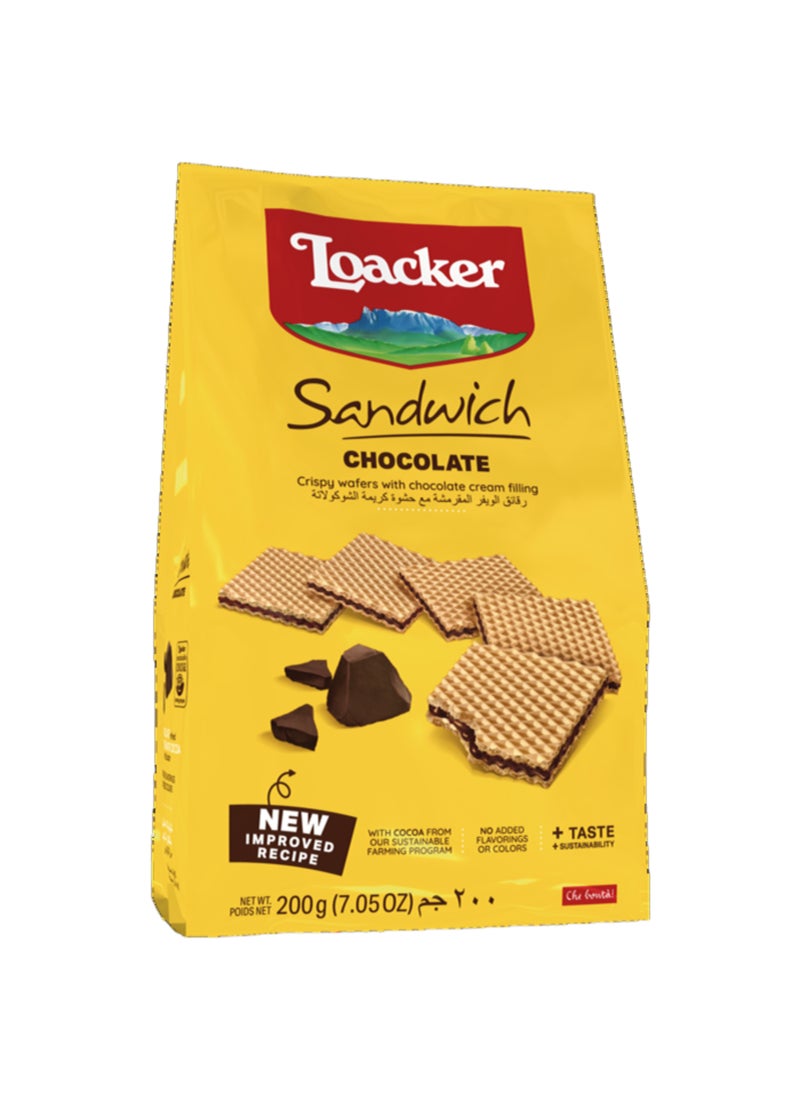 Loacker Chocolate Sandwich Crispy Wafers 200g - Image 1