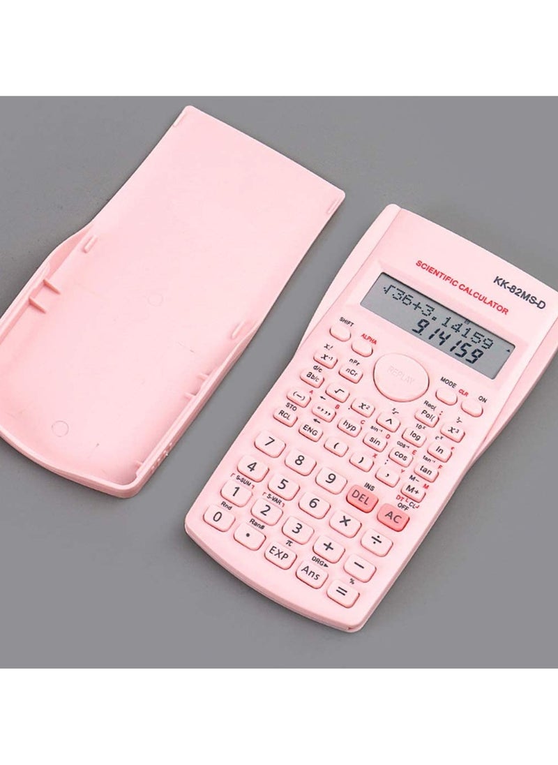 SYOSI - SYOSI 2 Pcs Scientific Calculators, Engineering Scientific Calculator with 240 Functions, Scientific Calculator with Digital LCD Display for Students, Teachers and Business Use (Pink, Blue) - Image 1