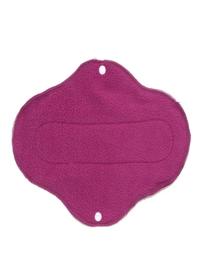 CareDone Multicolor Reusable Cloth Period Pads for Heavy Flow Leakproof Overnight Protects,Large Sanitary Pads Set with Wings for Women,Washable Cloth Panty Liners Period Pads. (Pack of 5) - Image 3