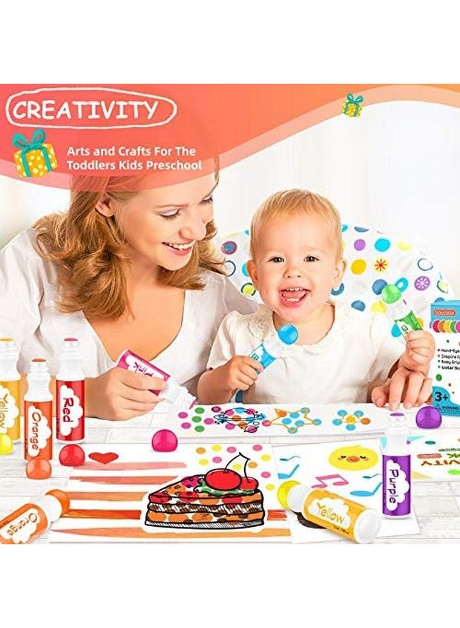 Soucolor Dot Markers For Toddlers Kids Preschool, Bingo Daubers Washable Art Markers 8 Colors, Toddlers Arts And Crafts, Kids Art Supplies Dot Paint Craft Kit, Toddler Painting Supplies Drawing Coloring Set - Image 3