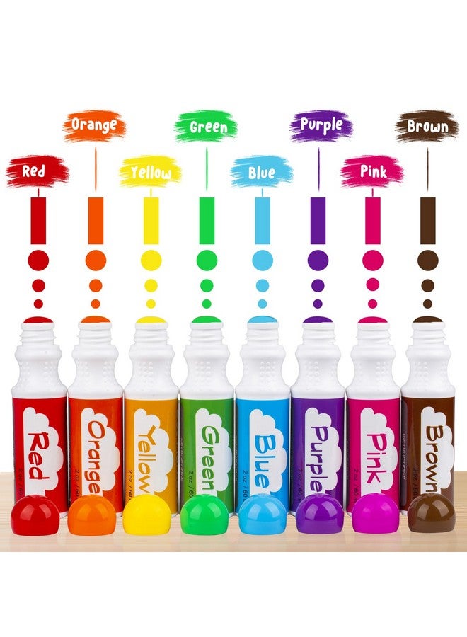 Soucolor Dot Markers For Toddlers Kids Preschool, Bingo Daubers Washable Art Markers 8 Colors, Toddlers Arts And Crafts, Kids Art Supplies Dot Paint Craft Kit, Toddler Painting Supplies Drawing Coloring Set - Image 1