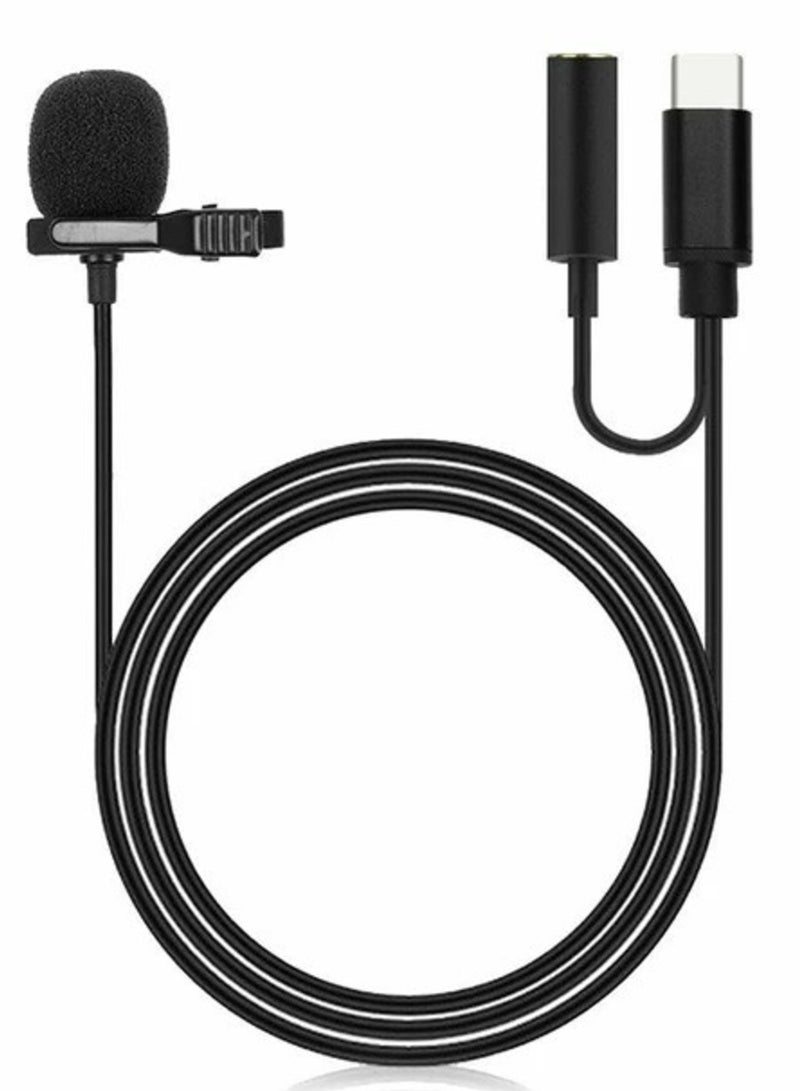 ELTRAZONE JH-042 1.5M USB Type C LAVALIER Microphone Mobile Phone  Recording Monitor Microphone Type-C Mic Only for Android Phone JH-042 1.5M USB Type C LAVALIER Microphone Mobile Phone  Recording Monitor Micr - Image 1