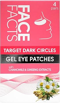 Pretty Face Facts Target Dark Circles UnderEye Gel Patches Soothe Reduce Appearance of dark circles 4 pairs - Image 1