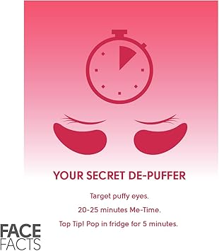 Pretty Face Facts Target Dark Circles UnderEye Gel Patches Soothe Reduce Appearance of dark circles 4 pairs - Image 5