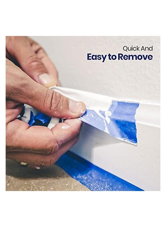 erorex [6 Rolls] Blue Painter’s Tape - 2" x 20 Yards Masking Tape for Painting, DIY Crafts & Home Office Use  - Image 4