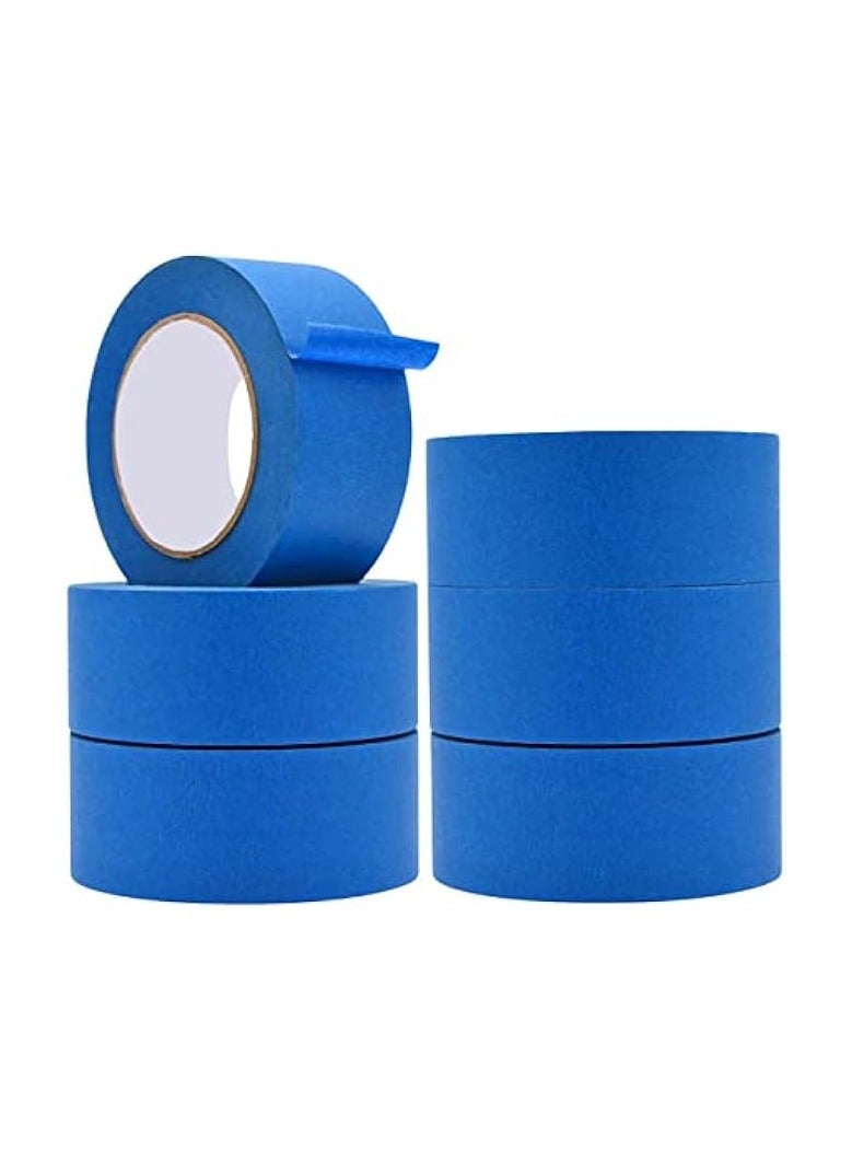 erorex [6 Rolls] Blue Painter’s Tape - 2" x 20 Yards Masking Tape for Painting, DIY Crafts & Home Office Use  - Image 1
