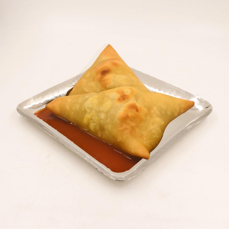 Spillbox Stainless Steel Serving Tray|Serveware|Plain Tray|Food Grade Material|BPA Free |Dinnerware|Mirror Finish|Square Platter[Length:15.5cm Weight: 250gm]-SS Hammered SQ Tray(Small) - Image 2