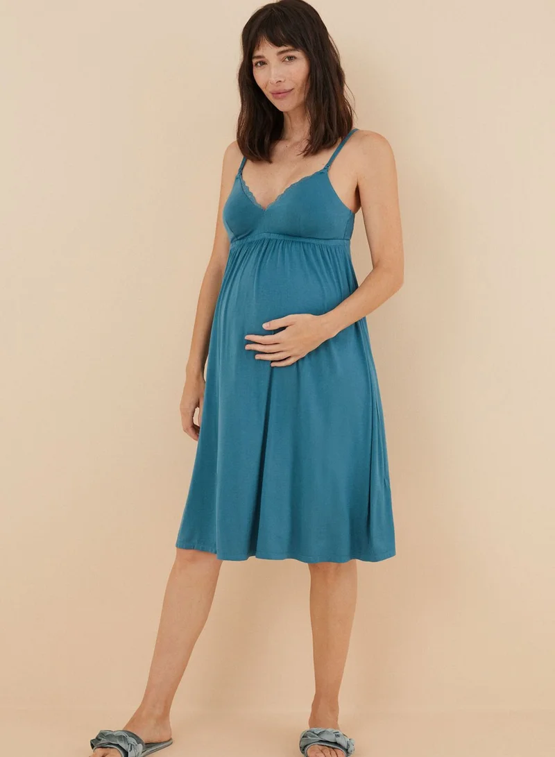 women'secret Rib Detail Maternity Nightwear