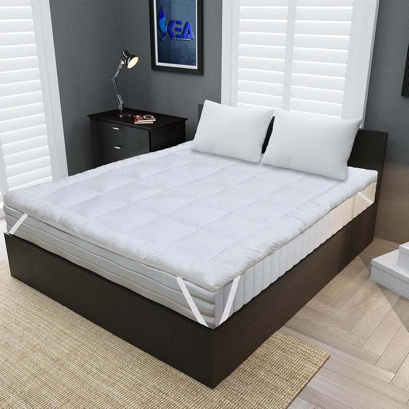 KEA Super Soft Polycotton MattressPaddingTopper for Comfortable Sleep Size Single 60 78 Inch - Image 2