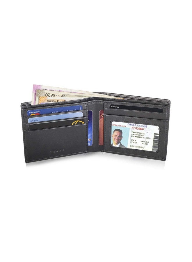 Cross Classic Century Branded Bi-Fold ID Wallets for Men Leather with Easy Compartment for Card - Black - Image 3