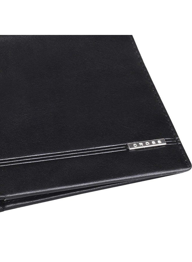 Cross Classic Century Branded Bi-Fold ID Wallets for Men Leather with Easy Compartment for Card - Black - Image 5