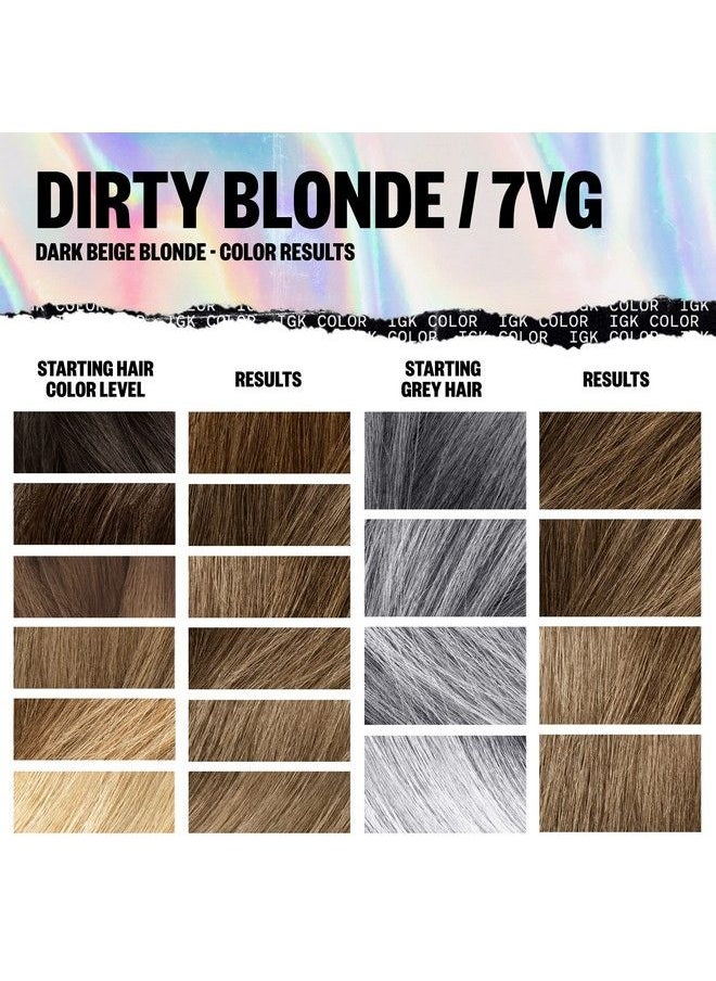 iGK Permanent Color Kit Dirty Blonde Dark Beige Blonde 7Vg | Easy Application + Strengthen + Shine | Vegan + Cruelty Free + Ammonia Free | 4.75 Oz  - Image 5